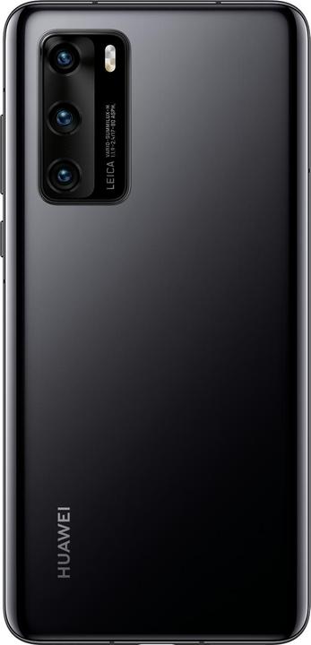 Produktbild Huawei P40 (128 GB, Black, 6.10", Hybrid Dual SIM + eSIM, 50 Mpx, 5G)