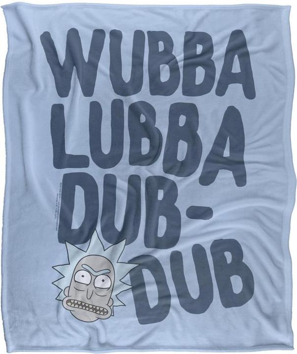 Produktbild Rick And Morty Decke Wubba Lubba Dub Dub (152 x 127 cm)