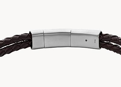 Actual product image Fossil Vintage Casual (18 cm, Stainless steel, Leather)