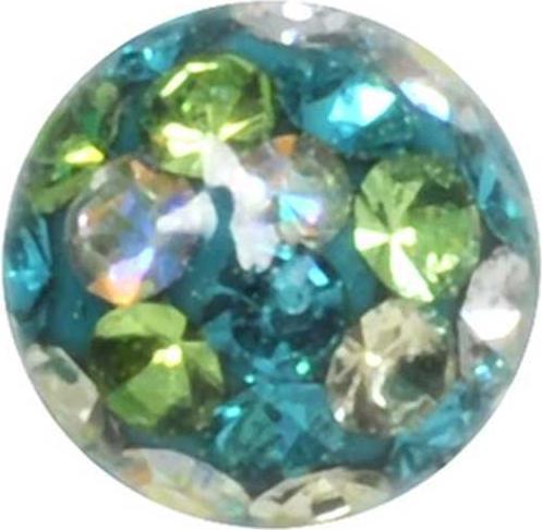 Image du produit Bijouteria Embout de piercing (Acier chirurgical 316L, Résine époxy, Cristallin)