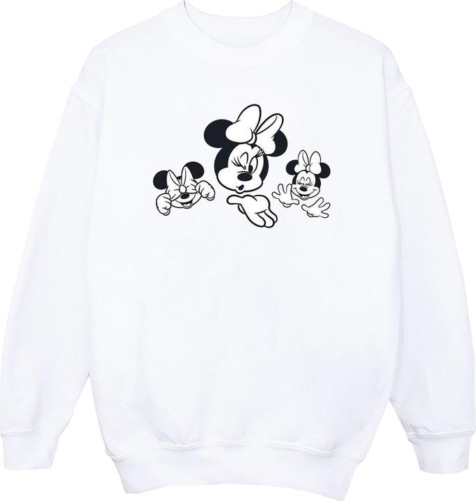 Disney Minnie Mouse Three Faces Sweatshirt (L)