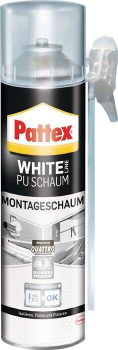 Produktbild Pattex White Line Montageschaum Herstellerfarbe Weiss PUW50 500 ml (500 ml)