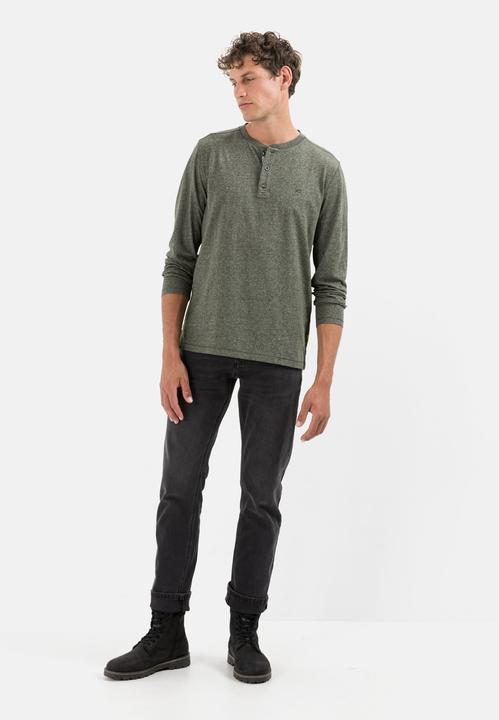 Produktbild Camel Active Langarm Henleyshirt aus nachhaltigen Baumwollmix (L)