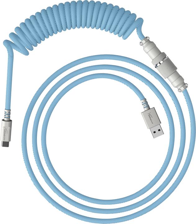HyperX USB-C Coiled Cable Light Blue-White