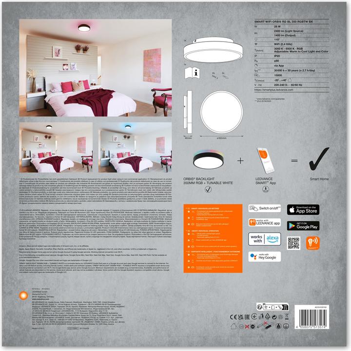 Actual product image Ledvance Smart+ Orbis Ceiling (2400 lm)