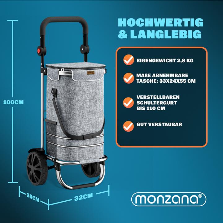 Produktbild Monzana 2in1 Einkaufstrolley