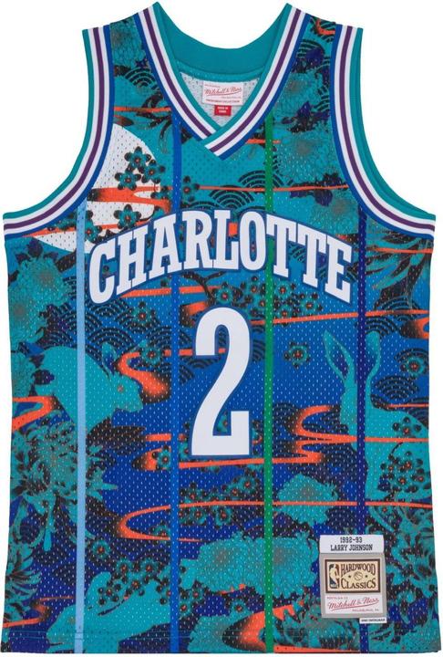 Mitchell & Ness Swingman Mesh Jersey Charlotte Hornets ASIAN Johnson - M (M)