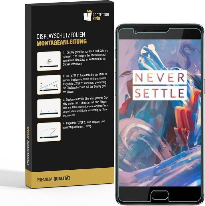 Produktbild Protectorking 2x Premium Displayschutzfolie 3D KLAR (2 Stück, OnePlus 3)