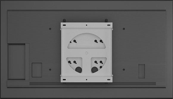Actual product image Multibrackets Wall bracket 50-95", metal, 360° rotation, white (Wall, 95", 50 kg)