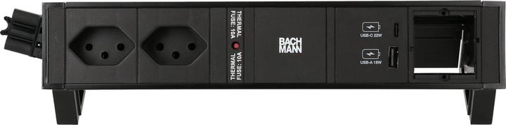 Produktbild Bachmann Desk 2 (2 x, Typ 13, USB-A, USB-C, 0.20 m)