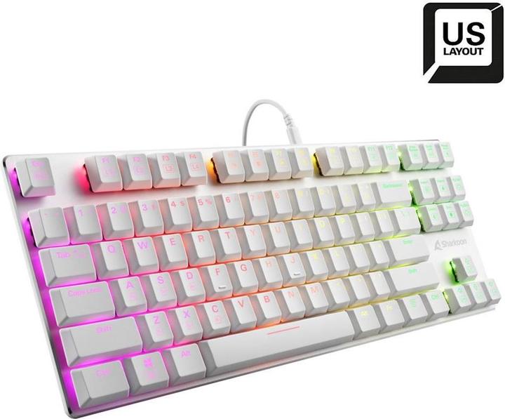 Actual product image Sharkoon purewriter tkl rgb gaming keyboard (US, Cable)