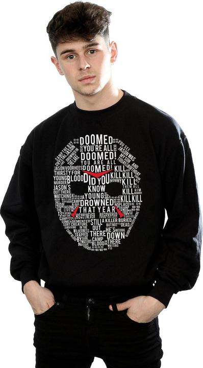 Immagine prodotto Absolute Cult Jason Text Mask Felpa Uomo (3XL)