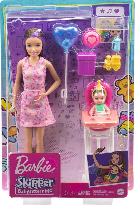 Image du produit Barbie Coffret Skipper Babysitter Anniversaire - Poupée Mannequin - Dès 3 ans