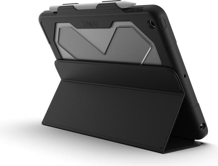 Produktbild Zagg Rugged Messenger - Schutzhülle Flip-Hülle für Tablet - widerstandsfähig - Silikon - Schwarz... (iPad)