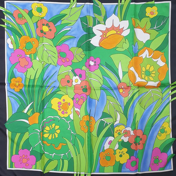 Immagine prodotto L'Officiel Foulard seta 90X90 colore nero-verde