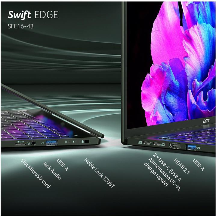 Immagine prodotto Acer Swift Edge (16", AMD Ryzen 7 7840U, 16 GB, 512 GB, DE)