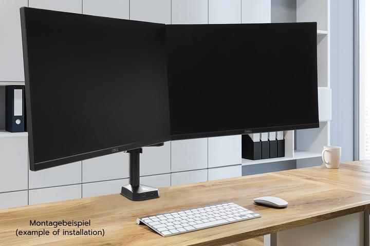 Produktbild Phobya Dual Monitorarm (Tisch, 34")