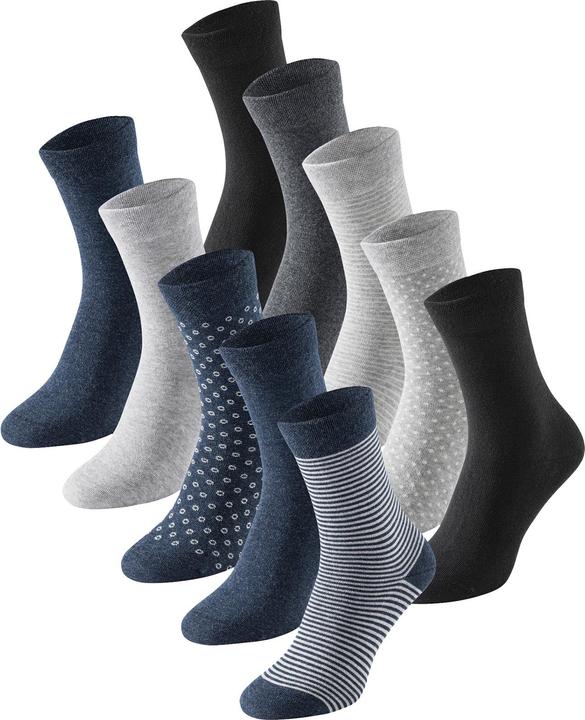 Schiesser Freizeitsocken Cotton Fit (10er Pack, 39 - 42)