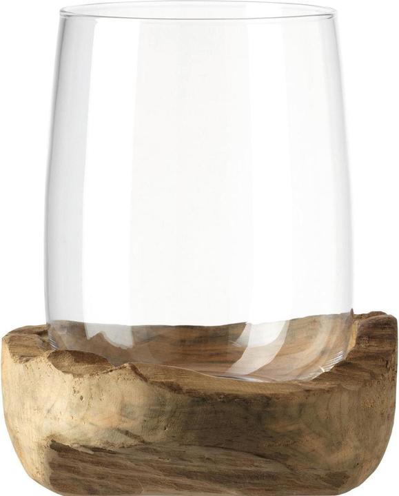 Image du produit Leonardo Photophore Terra avec socle en teck (2 x, 23 x 23 x 23 cm)