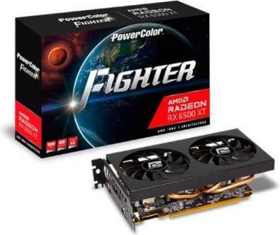 Actual product image Powercolor VGA Radeon Fighter RX 6500XT 8GB GDDR6 (AXRX 6500XT 8GBD6-DH/OC) (8 GB)