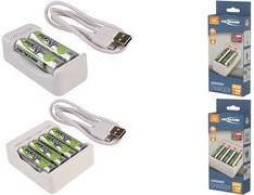 Image du produit Ansmann Chargeur Basic II avec 2 piles rechargeables AA 1300mAh (1 pcs, AA, 1300 mAh, Batterie)