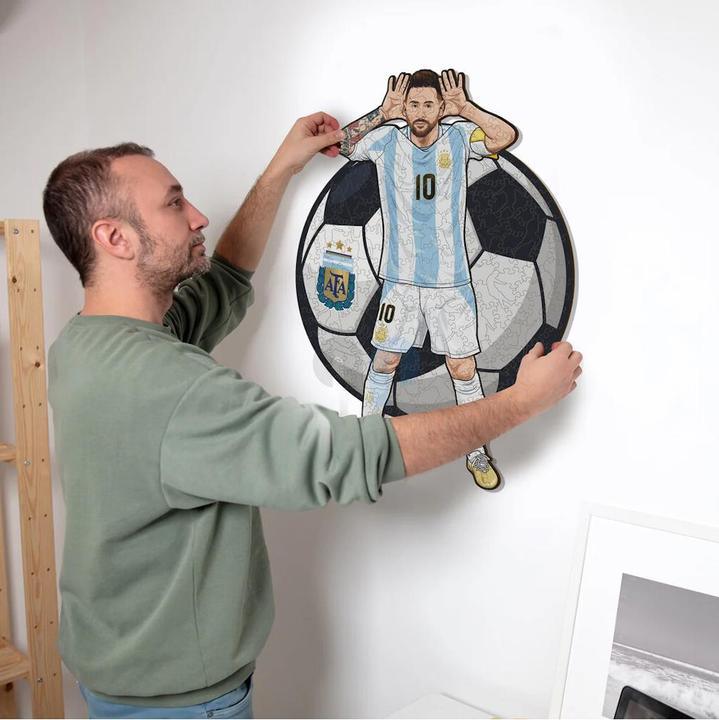 Produktbild Iconic Lionel Messi (Argentina) - Holz Puzzle Grösse S (150 Teile) (150 Teile)