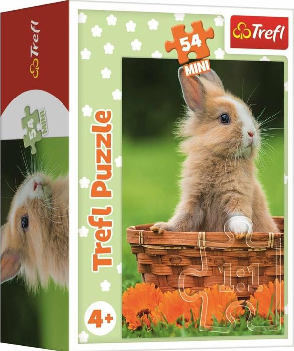 Produktbild Trefl Puzzle Niedliche Tiere: Kaninchen im Korb 54 Teile (54 Teile)