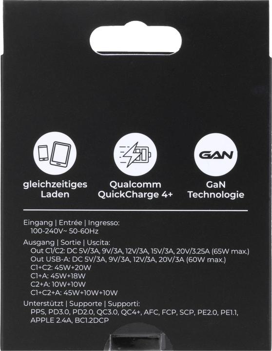 Actual product image Onit USB Wall Charger Trial QC4+ 65 W GaN White (65 W)