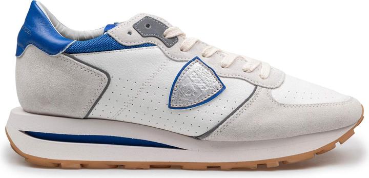Produktbild Philippe Model sneakers tropez in perforated leather color gray/bluette (41)