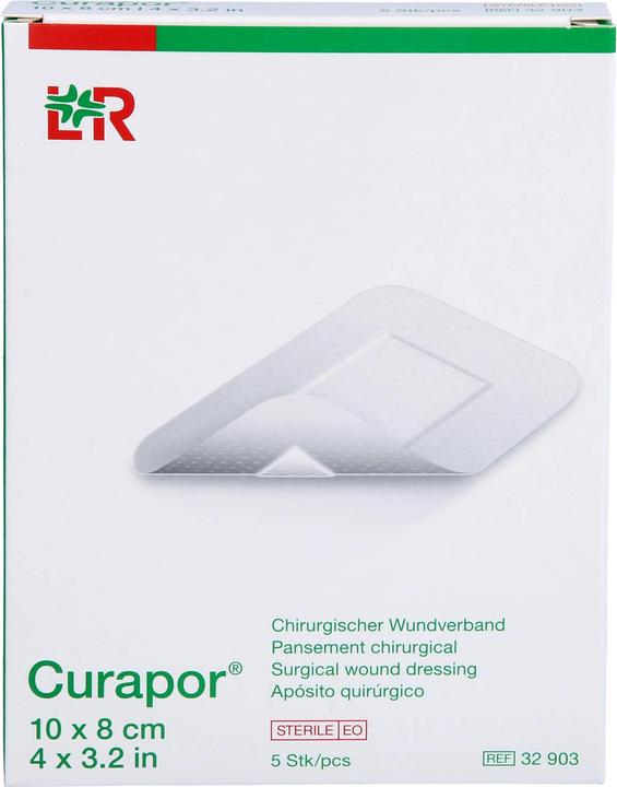 Actual product image Curapor Surgical wound dressing 10x8cm sterile (5 x)