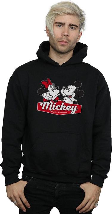 Immagine prodotto Disney Mickie And Minnie 90 Years Felpa con Cappuccio Uomo (4XL)
