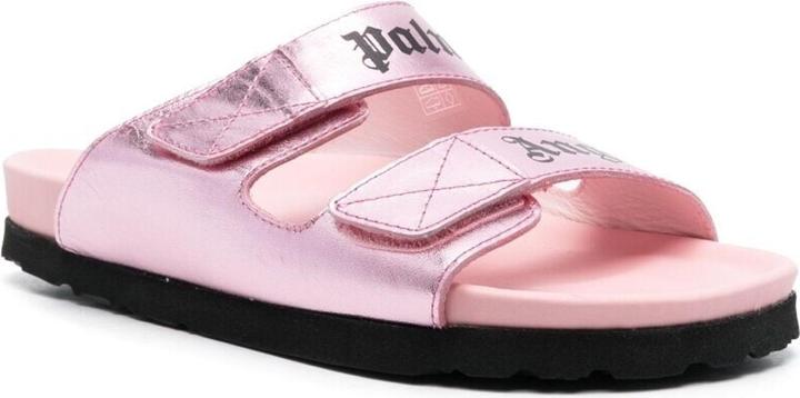 Actual product image Palm Angels Leather Logo Sandals (38)