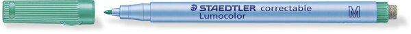 Image du produit Staedtler Lumocolor correctable 305 Stylo universel effaçable à sec, produit unique, vert, M (Vert, 1 mm, 1 x)