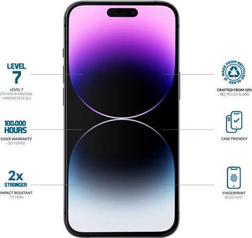 Produktbild Eiger Mountain Glass (1 Stück, Apple iPhone 15 Pro, Apple iPhone 15, Apple iPhone 16)