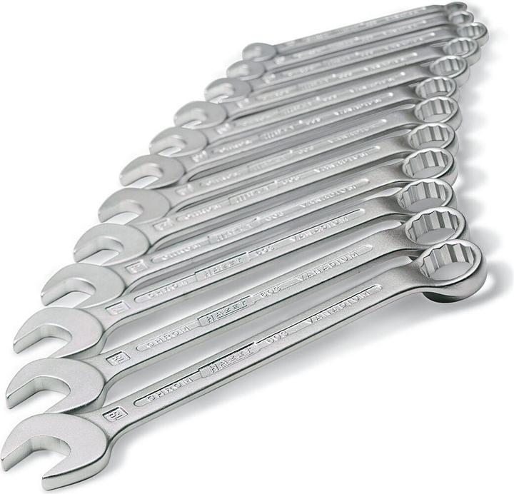 HAZET Ring-Maulschlüssel Satz 603/17N ∙ Aussen Doppel-Sechskant Profil ∙ 7 - 27 ∙ Anzahl Werkzeuge: … (7 mm, 8 mm, 9 mm, 10 mm, 11 mm, 12 mm, 13 mm, 14 mm, 15 mm, 16 mm, 17 mm, 18 mm, 19 mm, 21 mm, 22 mm, 24 mm, 27 mm)