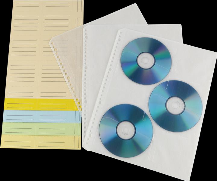 Image du produit Hama 1x10 pochettes d'index pour CD-ROM