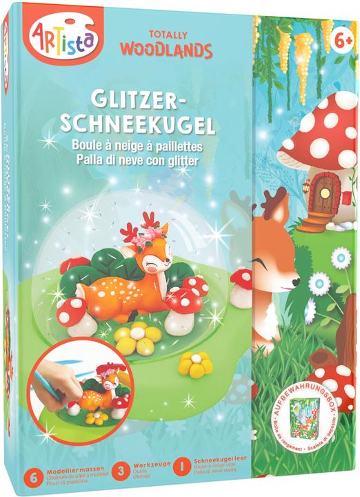 Actual product image Artista Glitter Snow Globe Deer