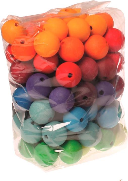 Actual product image Grimm's 96 Large wooden beads