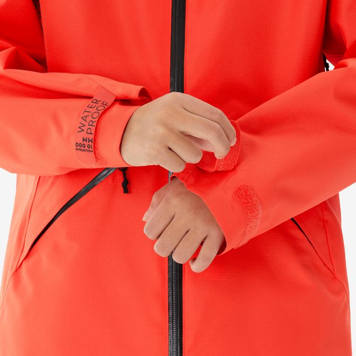 Actual product image Quechua Wanderjacke MH900 Kinder Gr. 122–170 wasserdicht Wandern orange