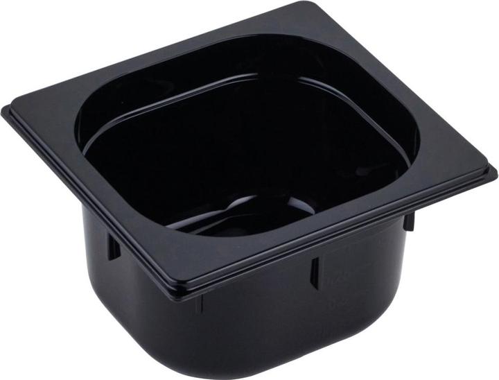 Produktbild GN Schalen GN Behälter 1/6 100 Polycarbonat schwarz 17.6x16.2cm H10cm (GN 1/6, 0.10 l)