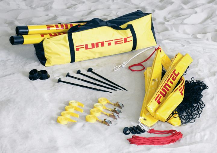 Immagine prodotto Funtec Sistema di beach volley BEACH CHAMP, giallo, 9,5 m, 13 kg