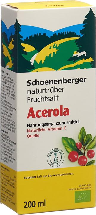 Schönenberger Acerola naturtrüber Fruchtsaft Bio Saft (1 Stück, Flüssigkeit, 434 g)