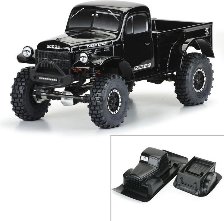 Produktbild Proline Karosserie Dodge Power Wagon 1946 Schwarz, 1:10
