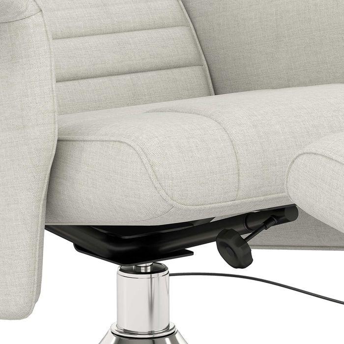 Produktbild Swisshandel24 Massagesessel mit Fusshocker, elektrischer Relaxsessel mit Liegefunktion Creme