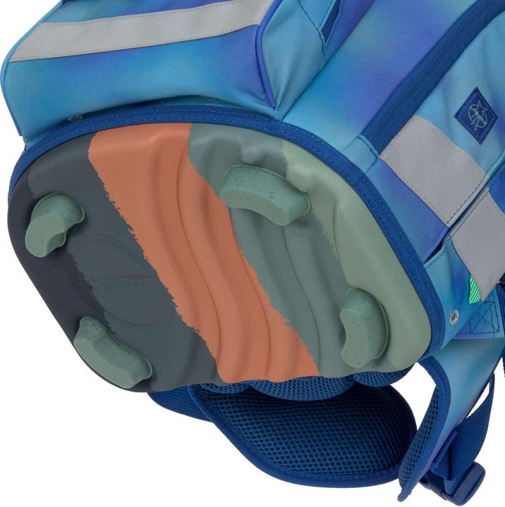 Actual product image Lässig Schulrucksack-Set Boxy, Grün / Blau (21 l)