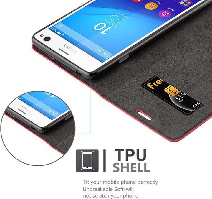 Actual product image Cadorabo Book Invisible Magnet Cover (Sony Xperia C4)