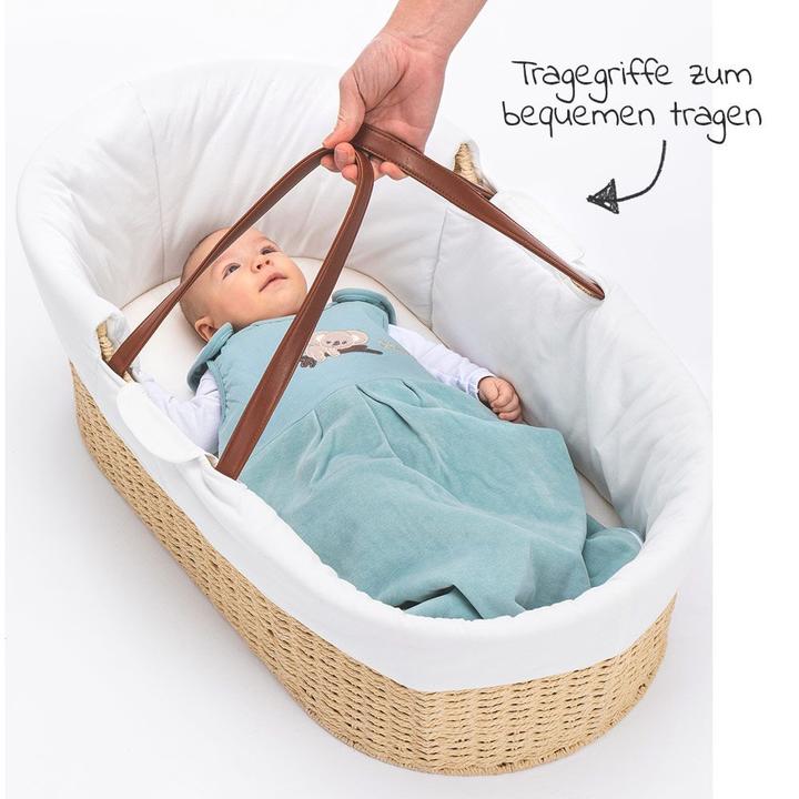 Actual product image Fillikid Bassinet & cradle Moses basket set with rocking frame incl. inner cover