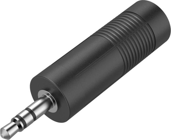 Produktbild Hama Audio-Adapter 3.5mm Klinken-Stecker - 6,3mm Klinken-Kupplung (Zubehör)