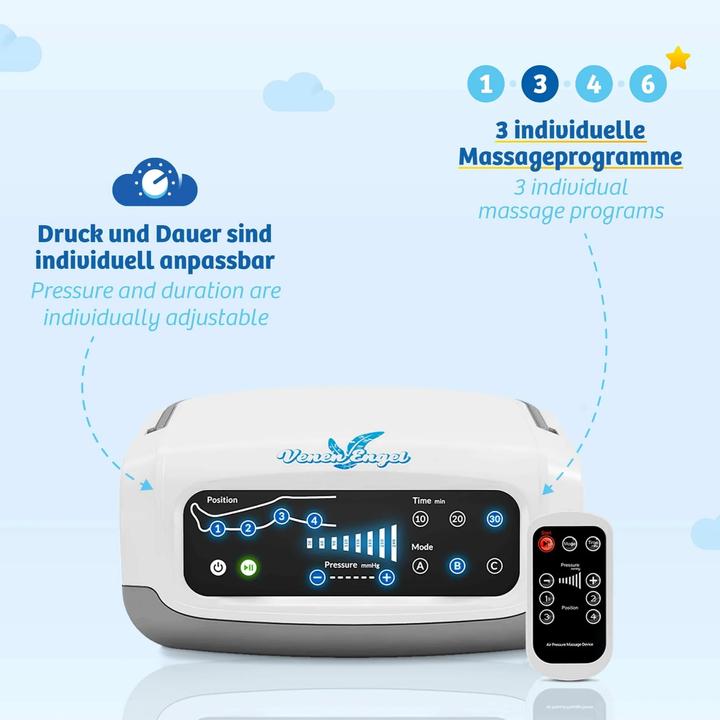 Image du produit Venen Engel 4 Appareil de massage Premium avec manchettes pour les jambes