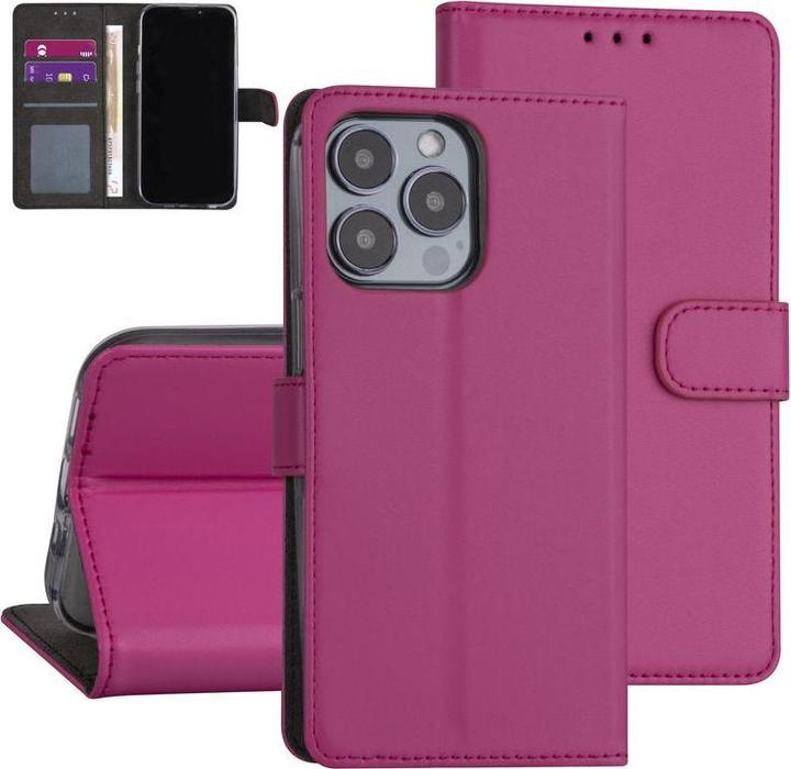 Immagine prodotto Ambiance1 Custodia iPhone 13 Pro - Custodia a libro in similpelle rosa n.206 (Apple iPhone 13 Pro)